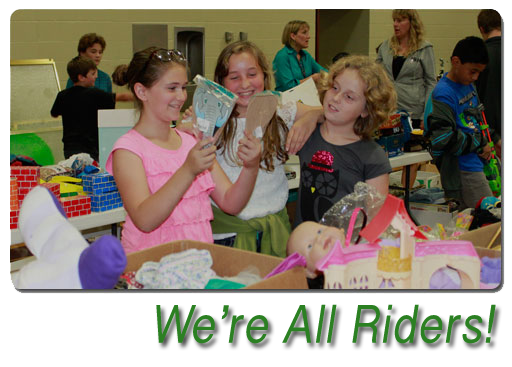 thank you for your donation - we're all riders!